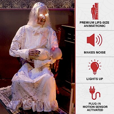 Haunted Hill Farm Gravely Granny Animatronic - Thumbnail 2