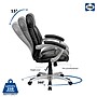 Sealy Posturepedic Spencer Ergonomic Faux Leather Swivel Executive Chair, Black (63075)~#|#~288187B2-45F6-4ACD-920071427B629DF6_sc7
