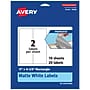 Avery TrueBlock Laser/Inkjet Rectangle Multipurpose Labels, 11" x 4.25", White, 20/Pack (94266)~#|#~2883D199-BD2D-4129-92DCD5D0640A4475_sc7