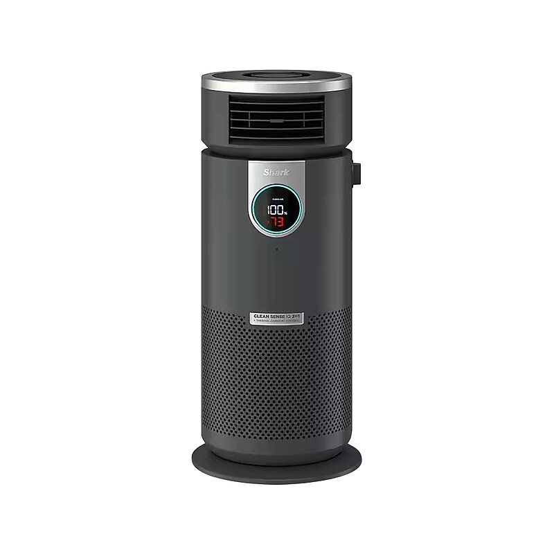 Shark 3-in-1 HEPA Tower Air Purifier, 4-Speed, Black (HC452) image 1