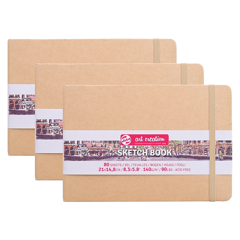 Talens Art Creation 8.3" x 5.8" Sketch Book, 80 Sheets/Book, 3/Bundle (TLN9314435M-3) image 1