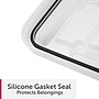 Sterilite 34 Quart Gasket Box with Lid, Plastic, Clear/Black, 4/Carton (39339004)~#|#~28871469-0D8C-4A6B-92676088492D1E6E_sc7