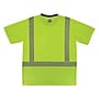 GloWear 8294BK High Visibility Short Sleeve Black Bottom T-Shirt, ANSI Type R Class 2, Lime, 2XL (22276)~#|#~28946C82-CFCC-4EAF-B9734B4E8E26A7D2_sc7