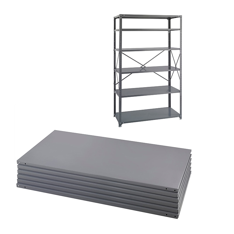 Safco Industrial Metal Stand Alone, 48", Dark Gray (6255) image 1