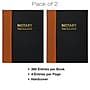Global Printed Products Notary Public Record Book, 8.5" x 11", Black/Tan, 2/Pack (GPP-0094-A)~#|#~28B7C4A4-BF7A-4CB6-9225A5B47A173966_sc7
