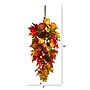Nearly Natural 35" Autumn Maple Leaf and Berries Fall Teardrop (W1231)~#|#~28B98F72-414E-45D9-807245585928F42B_sc7