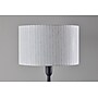 Adesso Nigel 61"H Black Floor Lamp with Off-White Linen Shade (4358-01)~#|#~28BA7E81-730C-4965-8C7491325A18B902_sc7
