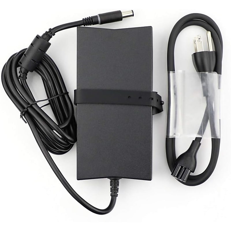 Dell 130W USB AC Adapter for Dell Laptop, Black (WRHKW) image 1