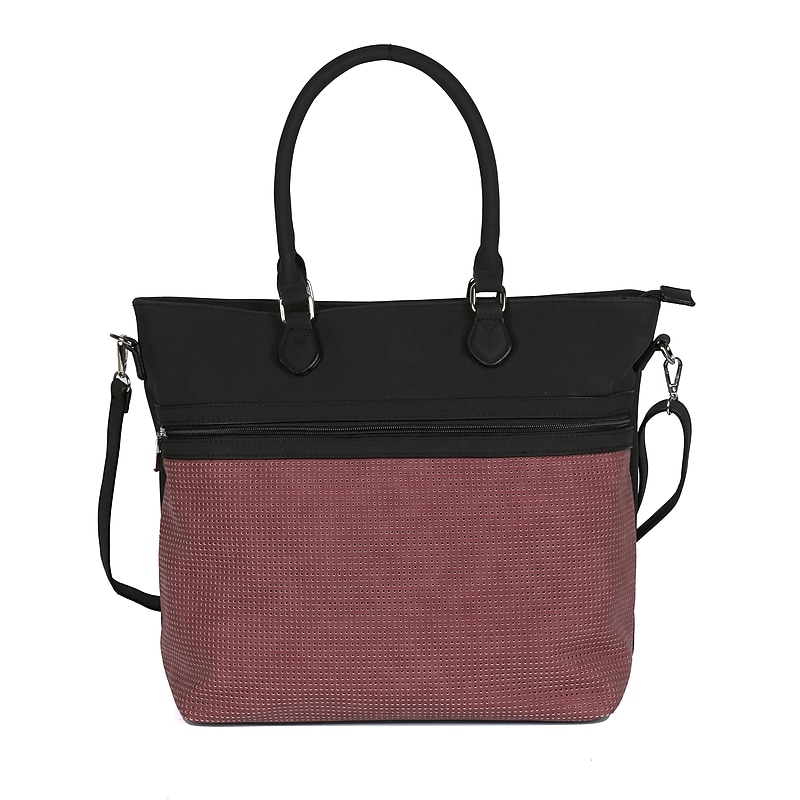 Karla Hanson AVA Faux Leather Tote Bag, Burgundy (72303BURGUNDY) image 1