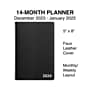 2024 Staples 5" x 8" Weekly & Monthly Appointment Book, Black (ST58454-24)~#|#~28C7A09D-CE00-4369-9D18C853D76BA7E5_sc7