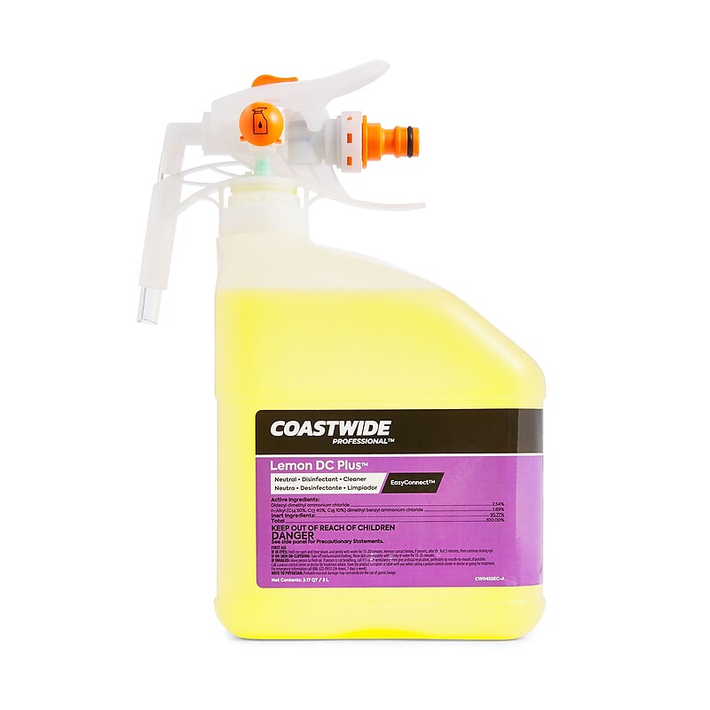 Coastwide Professional™ Disinfectant Lemon DC Plus Concentrate for EasyConnect, 3L, 2/Pack image 1