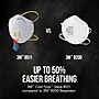 3M N95 Disposable Half Mask Respirator, Adult, White, 10/Box (8511)~#|#~28C8DECA-387F-406D-A1B465A2E8EBC254_sc7