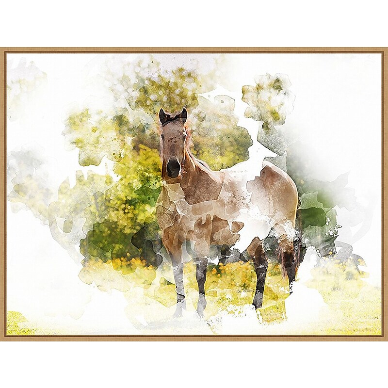 Amanti Art Stallion II by Chamira Young Framed Canvas Wall Art Print, 42" x 32" (A42677748000) image 1