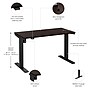 Bush Business Furniture Move 40 Series 48"W Electric Height Adjustable Standing Desk, Black Walnut/Black (M4S4824BWBK)~#|#~28CBC718-6634-4BE4-A1F156C9DEFB9ABD_sc7
