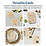 Avery Arched Rectangle Integrated Cards, Matte Kraft Brown, 50/Pack (19479398978)~#|#~28D67C7E-5D4A-41B0-B79FDAE54EFE5634_sc7