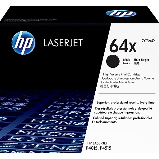 HP 64X High Yield Black Toner Cartridge, Prints Up to 24,000 Pages