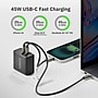 CODi PowerLine+ Dual USB-C Wall Charger, 45W, Black (WC045-2C)~#|#~28DF1AB6-9CF1-451D-9734A47A0C9563AD_sc7