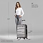 DUKAP Rodez 24" Hardside Suitcase, 4-Wheeled Spinner, TSA Checkpoint Friendly, Silver (DKROD00M-COA)~#|#~28E159BF-0A95-4694-9145C421FD98A02C_sc7