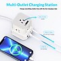 Uncaged Ergonomics Cube 5-Outlet 4-USB Port Surge Protector, 10', White (PC-w-c)~#|#~28E241DD-5A15-4D9A-917DB82B63F20537_sc7