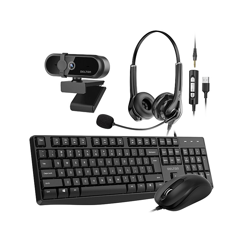 Delton Work Anywhere 10Y Noise Canceling Over-the-Ear Headset Kit (DBND4WRD10YREG) image 1