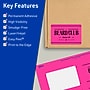 Avery Laser/Inkjet Rectangle Multipurpose Labels, 2" x 3", Neon Magenta, 320/Pack (94237)~#|#~28E42EE1-855B-47BA-8A00DD15FD8A3721_sc7