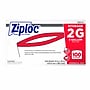 Ziploc Double Zipper Storage Bags, 2 Gallon, 100 Bags/Carton (682253)~#|#~28E44DBE-C26B-4151-B8DA8FE658368E0A_sc7