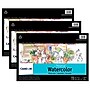 Canson Artist Series Montval 15" x 10" Watercolor Sketch Pad, 12 Sheets/Pad, 3/Bundle (MCXC100511052-3)~#|#~28E45AB0-2E73-4A06-959F974FA9C3E13F_sc7