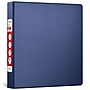 Staples 1 1/2" 3-Ring Non-View Binder, D-Ring, Navy Blue (26413-CC)~#|#~28E61532-DD4A-4887-920C41ECA71E4E7C_sc7