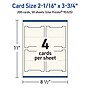 Avery Integrated Cards, 2-1/16" x 3.75", Matte Ivory, 200/Box (95325)~#|#~28E6270F-E87E-4F13-822A6FDE649655AE_sc7