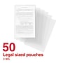 Staples Thermal Laminating Pouches, Legal Size, 3 Mil, 50/Pack (ST63665-CC)~#|#~28EA008F-7249-4694-99D0A7BFE873328D_sc7