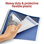 Staples Heavy Duty 1" 3-Ring Flexible Poly Binders, Blue (ST62613)~#|#~28EF21BB-0960-4968-813AE9A891F1C3EC_sc7