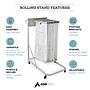 AdirOffice Steel Vertical File Blueprint Rolling Storage Stand, Grey (613-KIT1)~#|#~28F28CA9-A3D4-434C-95FBCDAC8F52C040_sc7