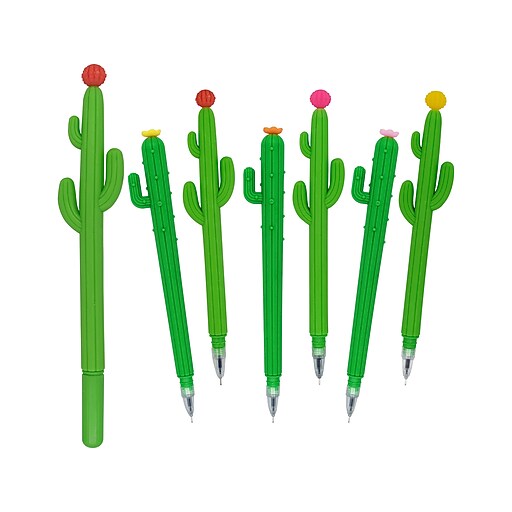 Merangue Cactus Gel Pen, Fine Point, Blue Ink (38Q1326000000) Staples