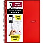Five Star 3-Subject Notebooks, 8" x 10.5", Wide Ruled, 150 Sheets, Each (51014)~#|#~28F5D8CE-18F4-4563-A325DEC942E3D003_sc7