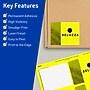 Avery Laser/Inkjet Rectangle Multipurpose Labels, 4" x 3", Neon Yellow, 80/Pack (94252)~#|#~28F6B047-2B45-4B7B-ACF9FC830C076C82_sc7