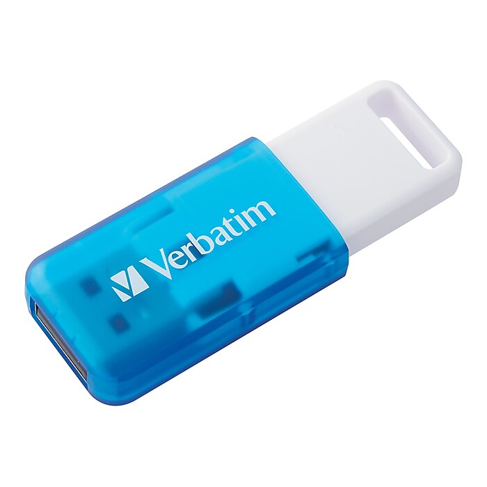 Verbatim SeaGlass 32GB USB 3.2 Type A Flash Drive, Blue (71268