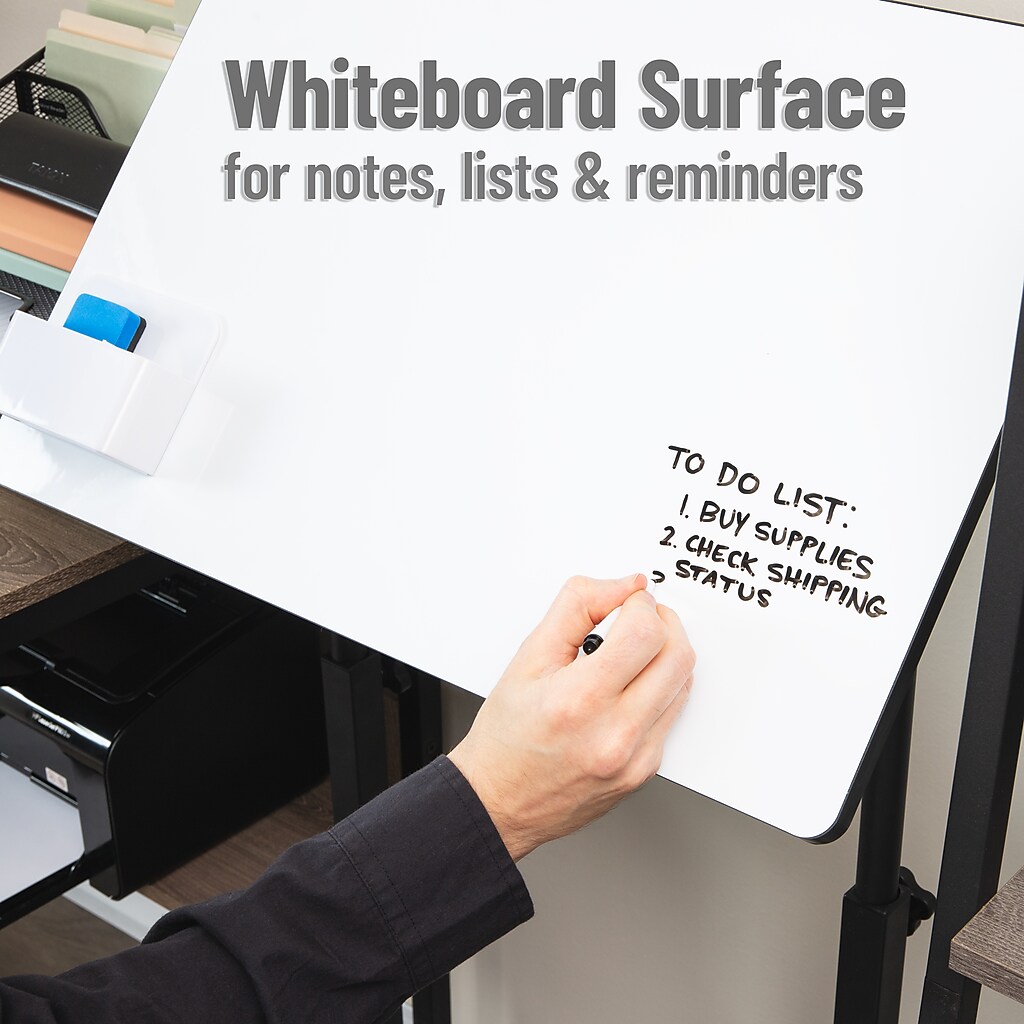 Whiteboard surface note taking example