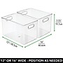 iDESIGN Plastic Storage Bin, 7.75" x 12"x 8", Clear, 2/Pack (28012M2)~#|#~29037F70-3A14-4934-A2A35B978D6DED54_sc7