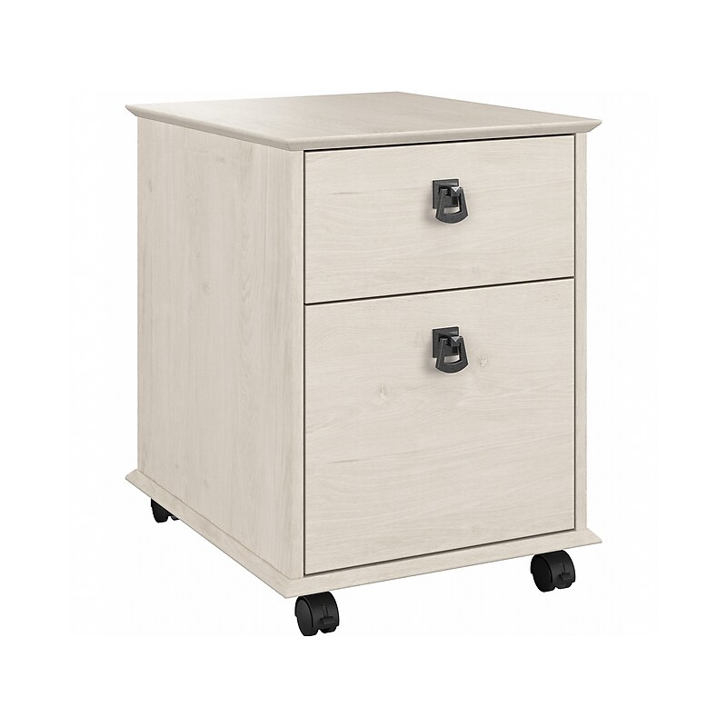 Bush Furniture Homestead 2-Drawer Mobile File Cabinet, Letter Size, Linen White Oak (HOF117LW-03) image 1