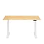 FlexiSpot E7 Commercial 60''W Electric Adjustable Standing Desk, Bamboo Curve/White (E7WCOMCR6030LBZB)~#|#~290B35F1-6CD8-468B-AB9E59965B998624_sc7