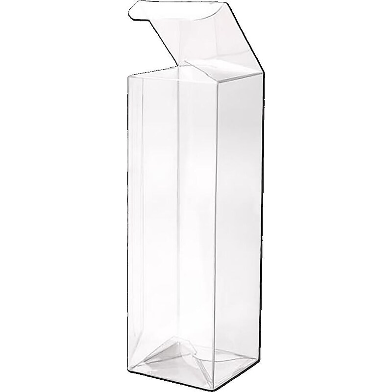 JAM Paper Pop & Lock Top Gift Boxes, Clear, 25/pack (CB-PLB327) image 1