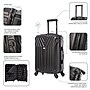 InUSA Vasty 22.44" Hardside Suitcase, 4-Wheeled Spinner, TSA Checkpoint Friendly, Black (IUVAS00S-BLK)~#|#~290CC897-7B90-4461-AD6E2A083AD5ED88_sc7
