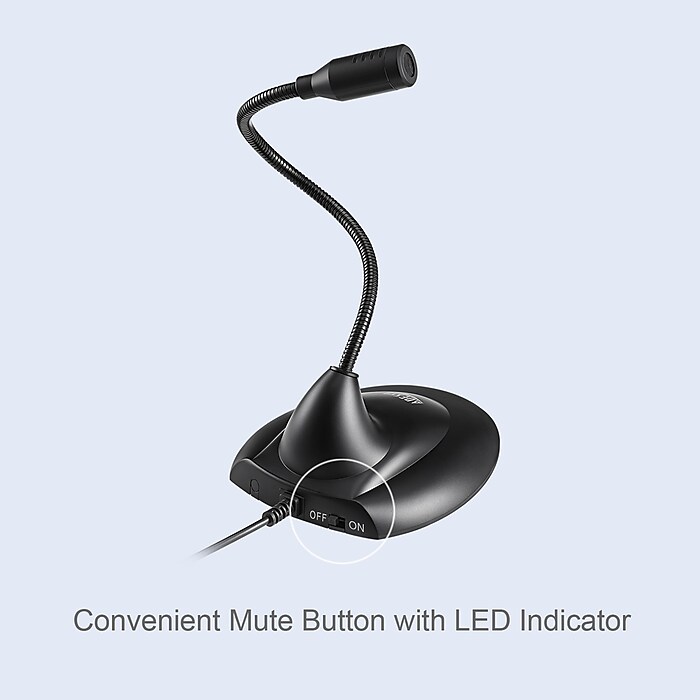 Adesso Noise Canceling Omni-Directional Microphone, Black (Xtream