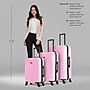DUKAP INCEPTION 3-Piece Hardside Spinner Carry-On Luggage Set, TSA Checkpoint Friendly, Pink (DKINCSML-PNK)~#|#~2917F939-65FF-4826-A84F7B9B87CAC9F8_sc7