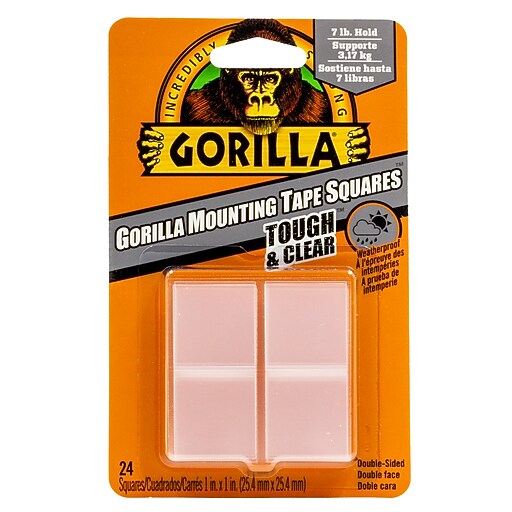 Gorilla Tough & Clear Foam Double-Sided Mounting Tape, 1