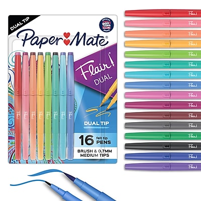 Paper Mate Flair Filzstift In Blau – Punktgenau, Auslaufsicher, Für Büro & Kreatives