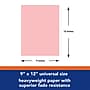 Tru-Ray 9" x 12" Construction Paper, Pink, 50 Sheets/Pack, 10 Packs/Bundle (PAC103012-10)~#|#~291B11E3-73A1-4239-893D4BCD15E45B85_sc7