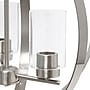 Lalia Home 3-Light 18" Adjustable Globe Hanging Metal and Clear Glass Ceiling LED Pendant, Brushed Nickel (LHP-3010-BN)~#|#~2921E592-0496-4B04-A99964D5645FA6BD_sc7