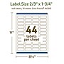 Avery Dissolvable Rectangle Multipurpose Labels, 2/3" x 1-3/4", Off-white, 440/Pack (94209)~#|#~292820C1-977F-4185-901B923FA8720ECC_sc7