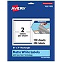 Avery TrueBlock Laser/Inkjet Multipurpose Rectangle Labels, 5" x 7", White, 200 Labels/Box (94258)~#|#~29282A98-A02A-4232-95F504196A520EF5_sc7